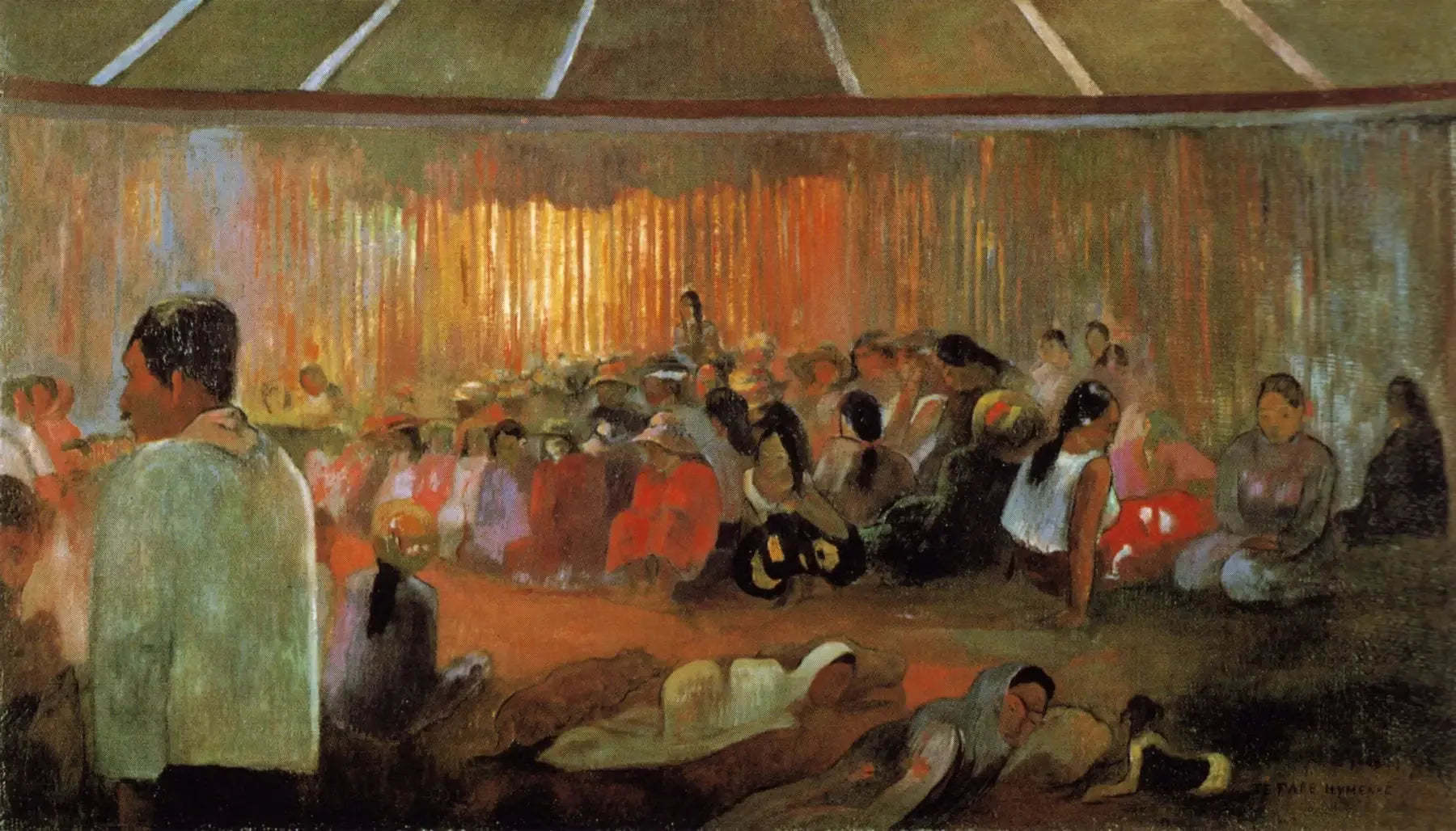 La Maison des chants - Paul Gauguin image 1 reproduction de peinture à l’huile