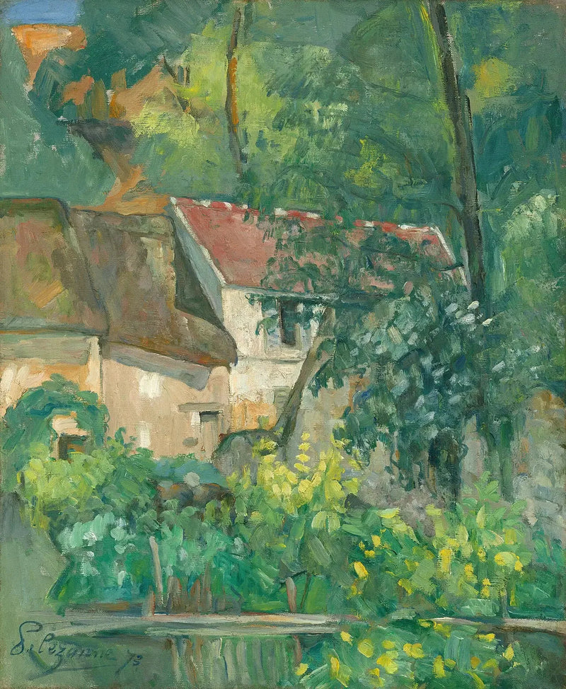 La Casa del padre Lacroix, Auvers-sur-Oise - Paul Cézanne