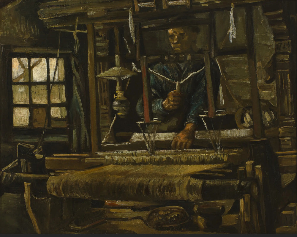 Reproduction du tableau « La maison d'un tisserand - Vincent van Gogh » par Alpha Reproduction en peinture à l’huile
