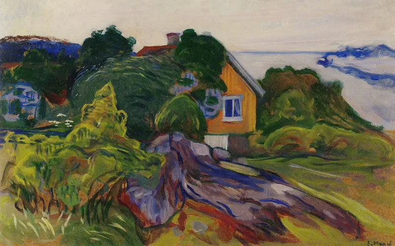 La Casa vicino al fiordo - Edvard Munch