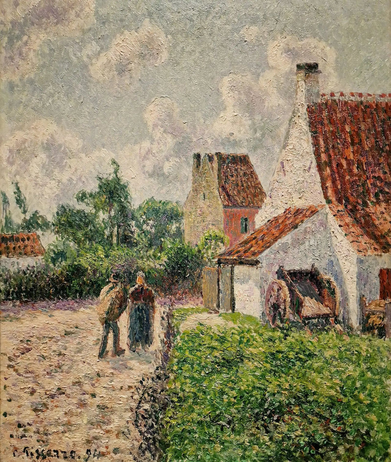 La casa rosa a Knokke - Camille Pissarro