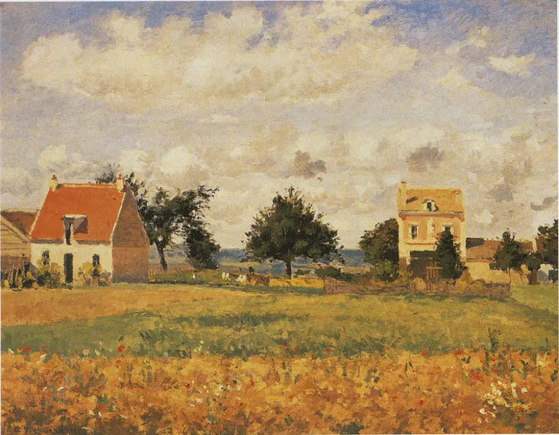 La casa rossa - Camille Pissarro