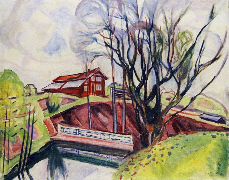 La Casa rossa - Edvard Munch