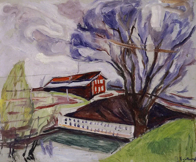 La Casa rossa - Edvard Munch