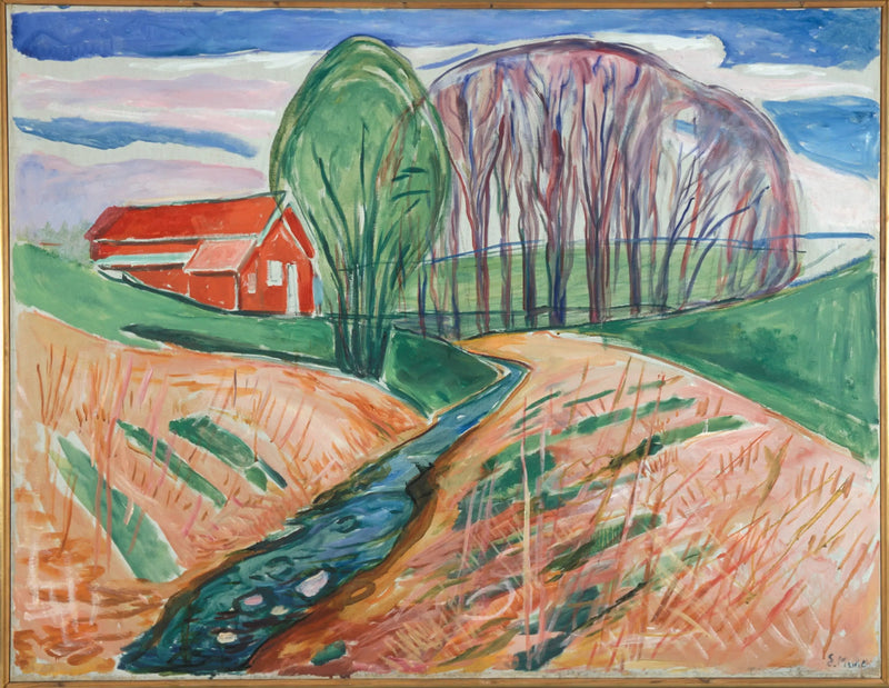 La Casa rossa - Edvard Munch