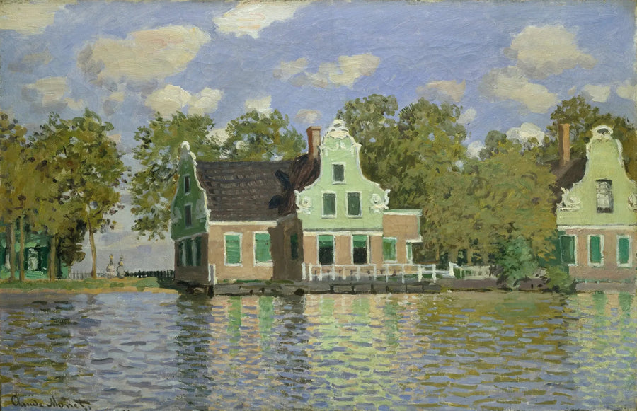 La casa sul fiume Zaan a Zaandam - Claude Monet