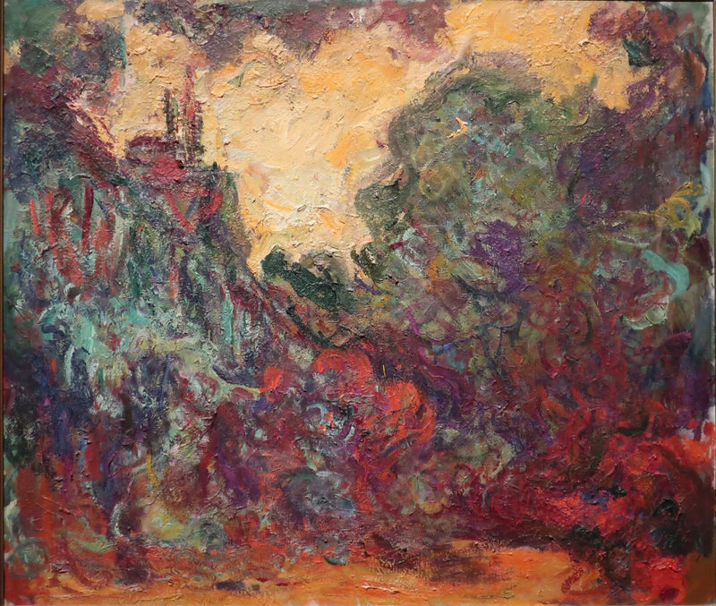 La casa vista dal giardino delle rose - Claude Monet