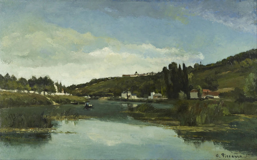 La Marna a Chennevières - Camille Pissarro