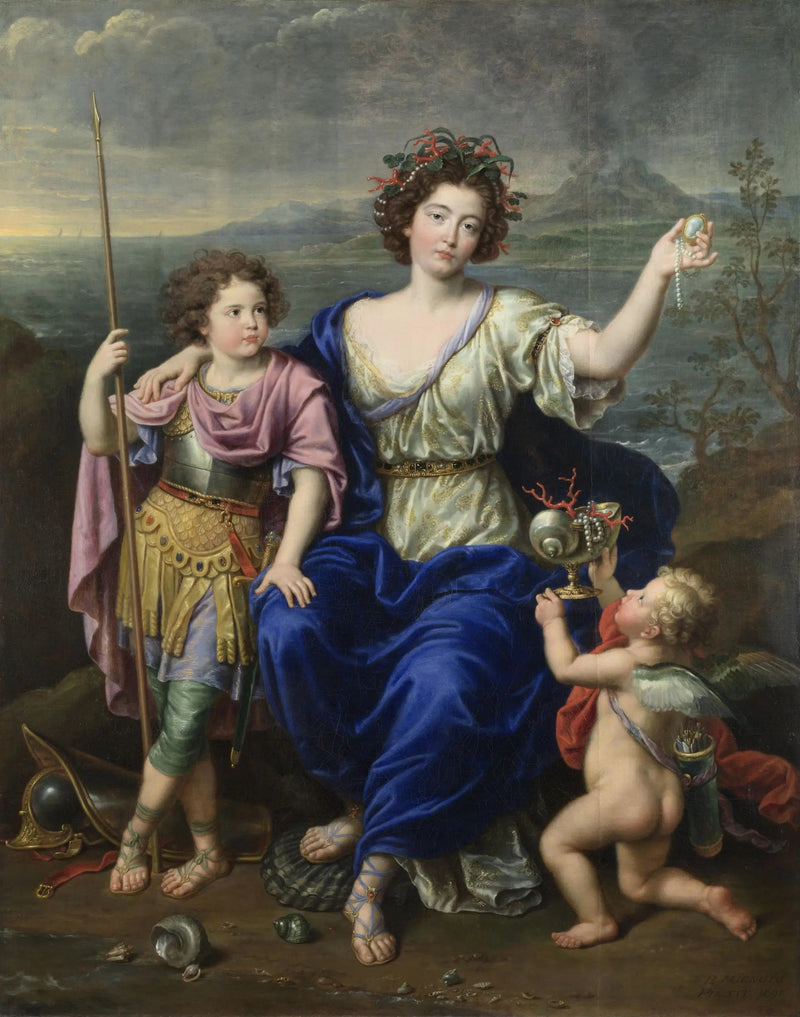 La marchesa di Seignelay e due dei suoi figli - Pierre Mignard