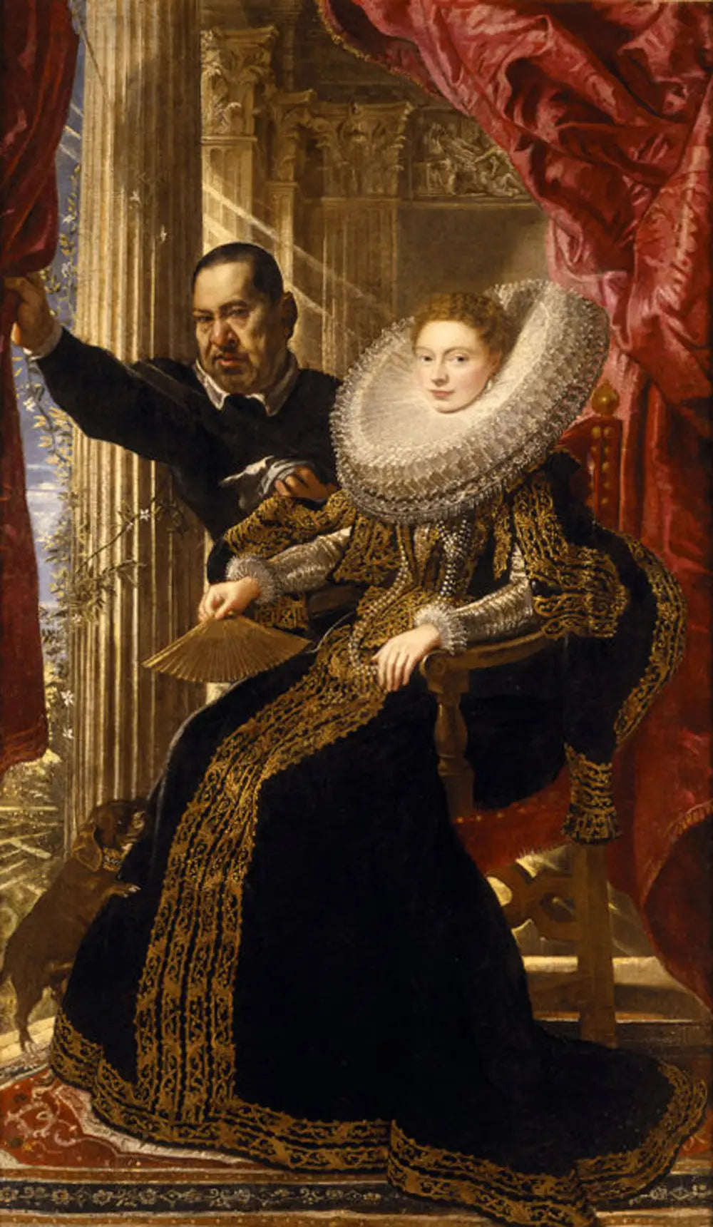 La marquise Maria Grimaldi et son nain - Peter Paul Rubens - Alpha Reproduction