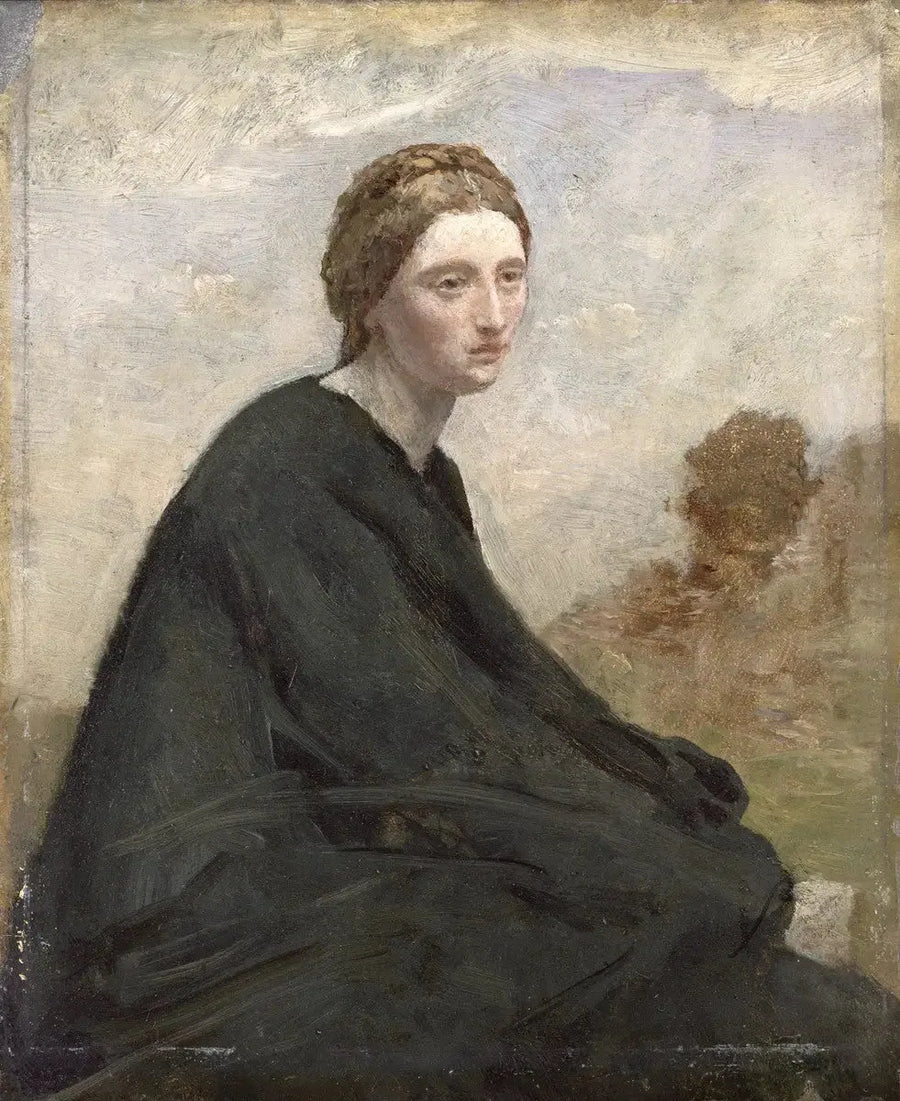 La meditazione - Jean-Baptiste Camille Corot