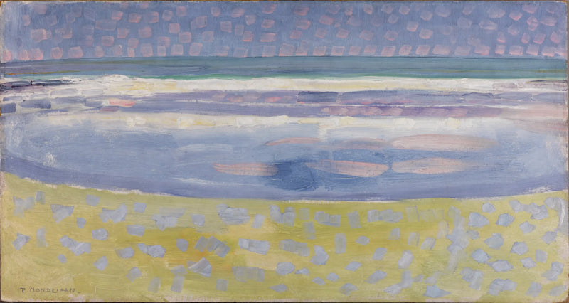 Il mare dopo il tramonto - Piet Mondrian
