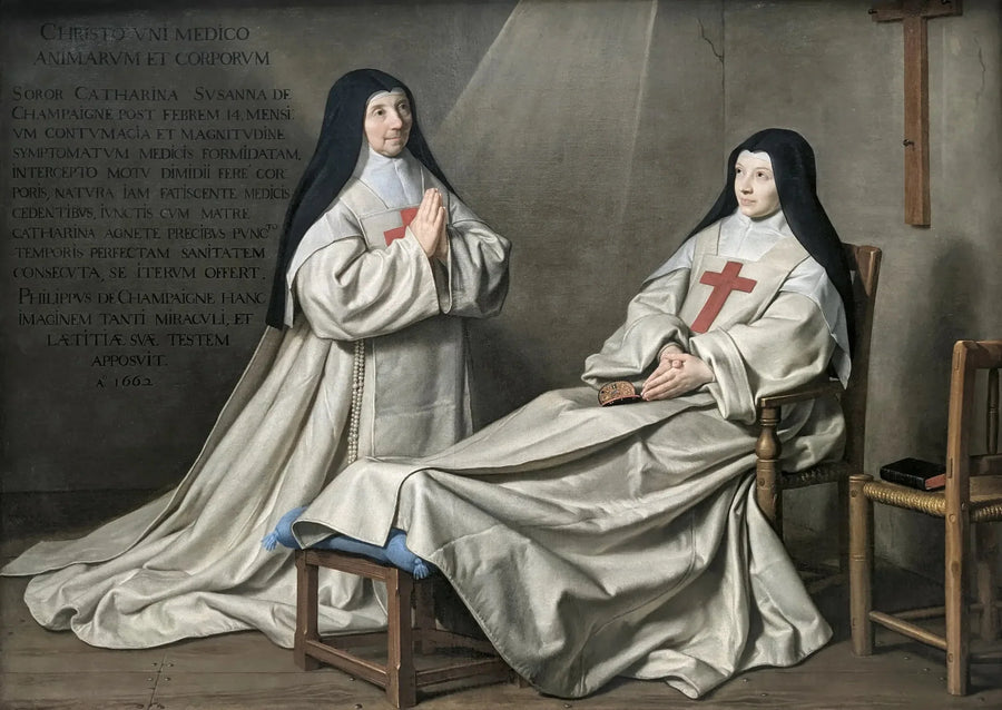 La Mère Catherine-Agnès Arnault e la sorella Catherine de Sainte Suzanne di Champaigne - Philippe de Champaigne