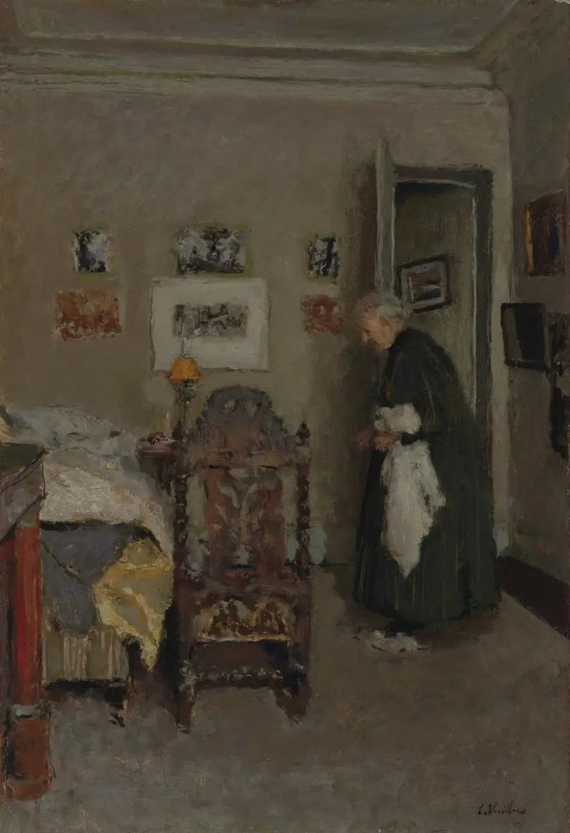 La madre dell'artista nel suo appartamento, rue de Calais, Parigi - Mattina - Édouard Vuillard