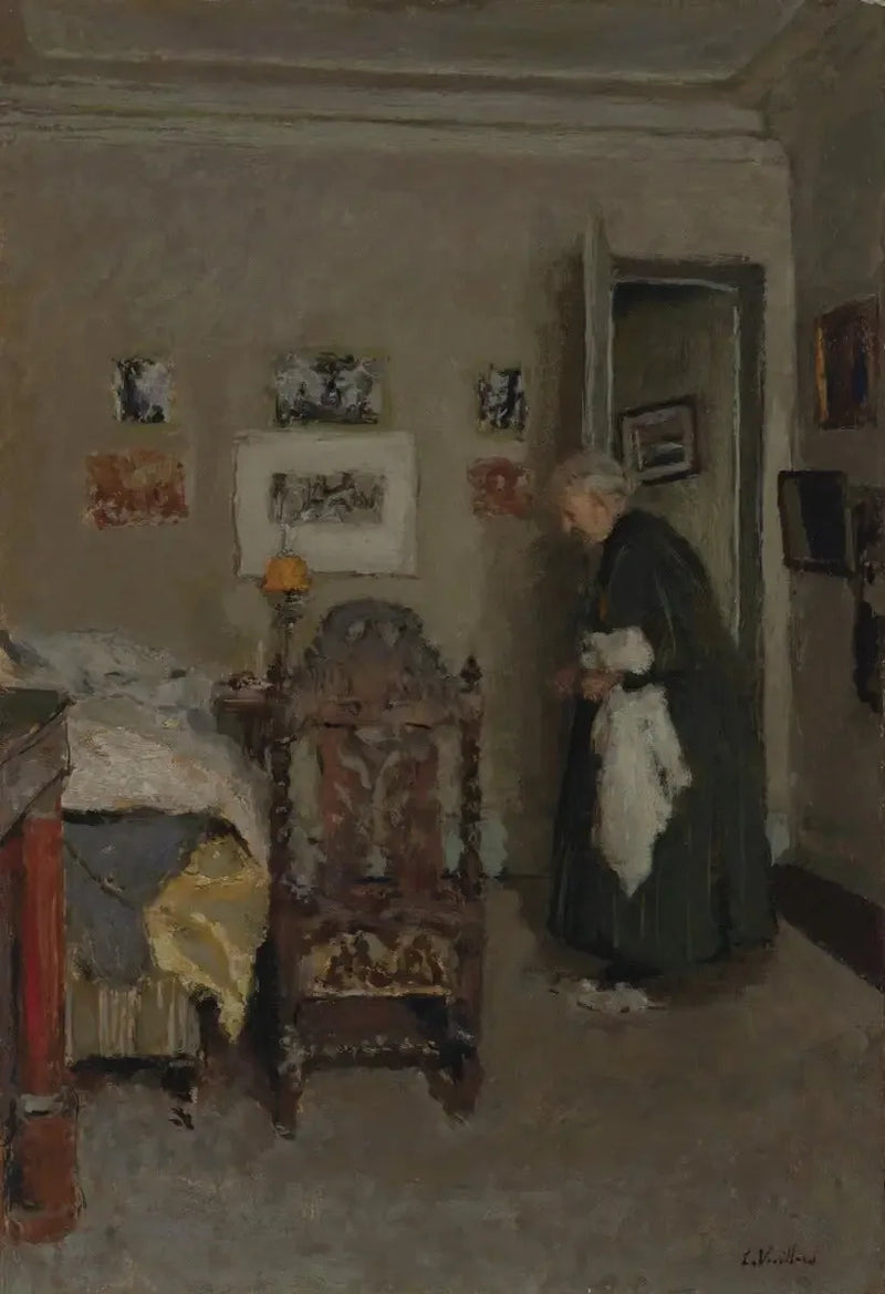 La madre dell'artista nel suo appartamento, rue de Calais, Parigi - Mattina - Édouard Vuillard
