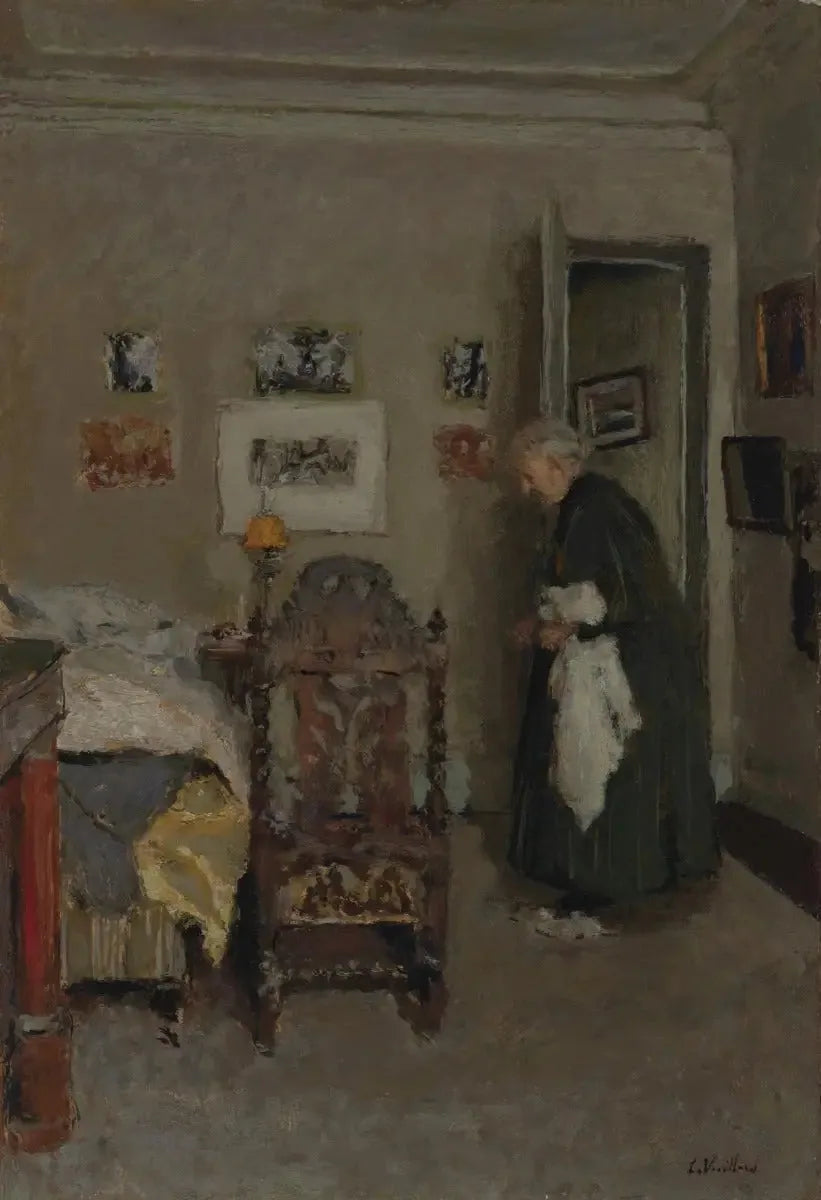 La madre dell'artista nel suo appartamento, rue de Calais, Parigi - Mattina - Édouard Vuillard