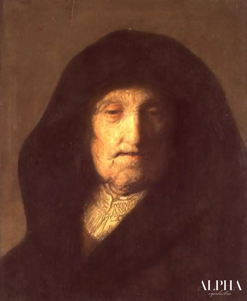 La mère de l'artiste - Rembrandt van Rijn - Reproductions de tableaux et peintures haut de gamme