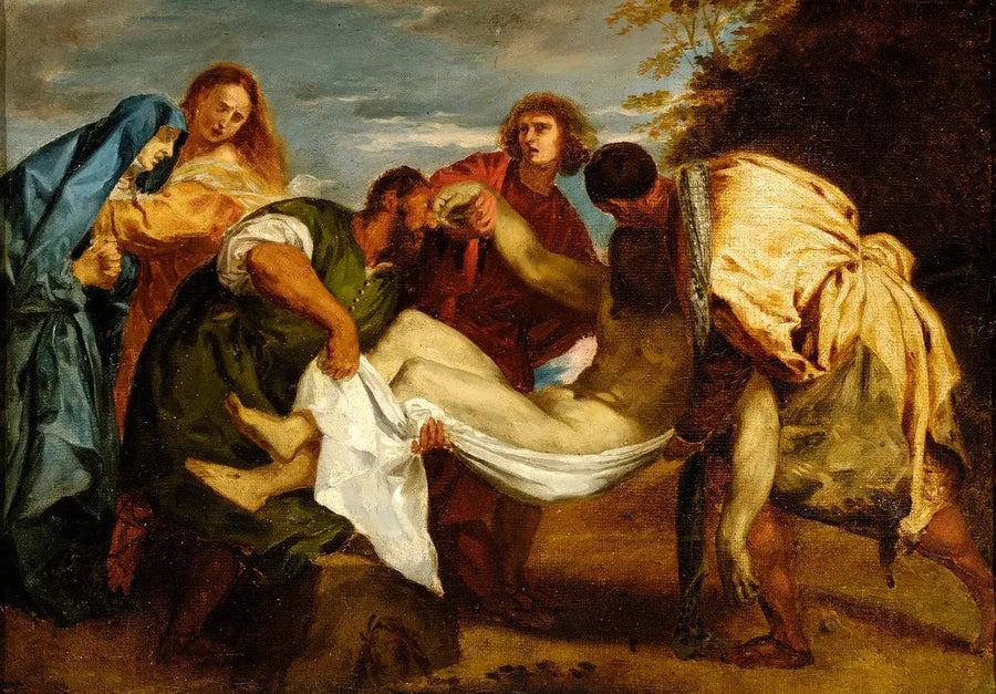 La Deposizione nel sepolcro secondo Tiziano - Eugène Delacroix