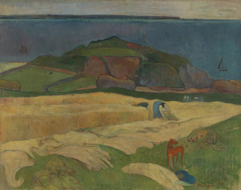 La Raccolta al mare, Le Pouldu - Paul Gauguin