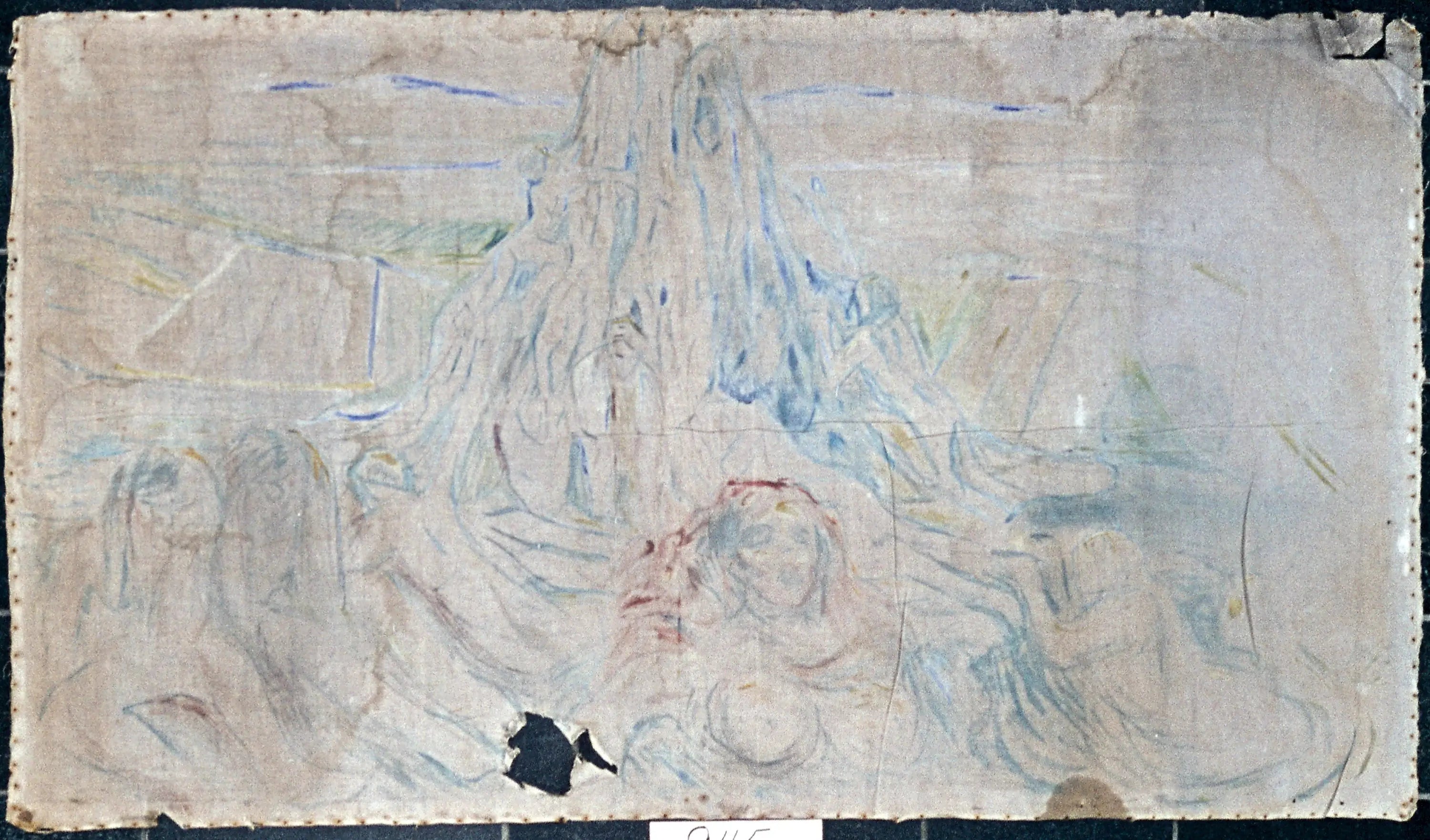 Reproduction du tableau « La Montagne humaine - Edvard Munch » par Alpha Reproduction en peinture à l’huile