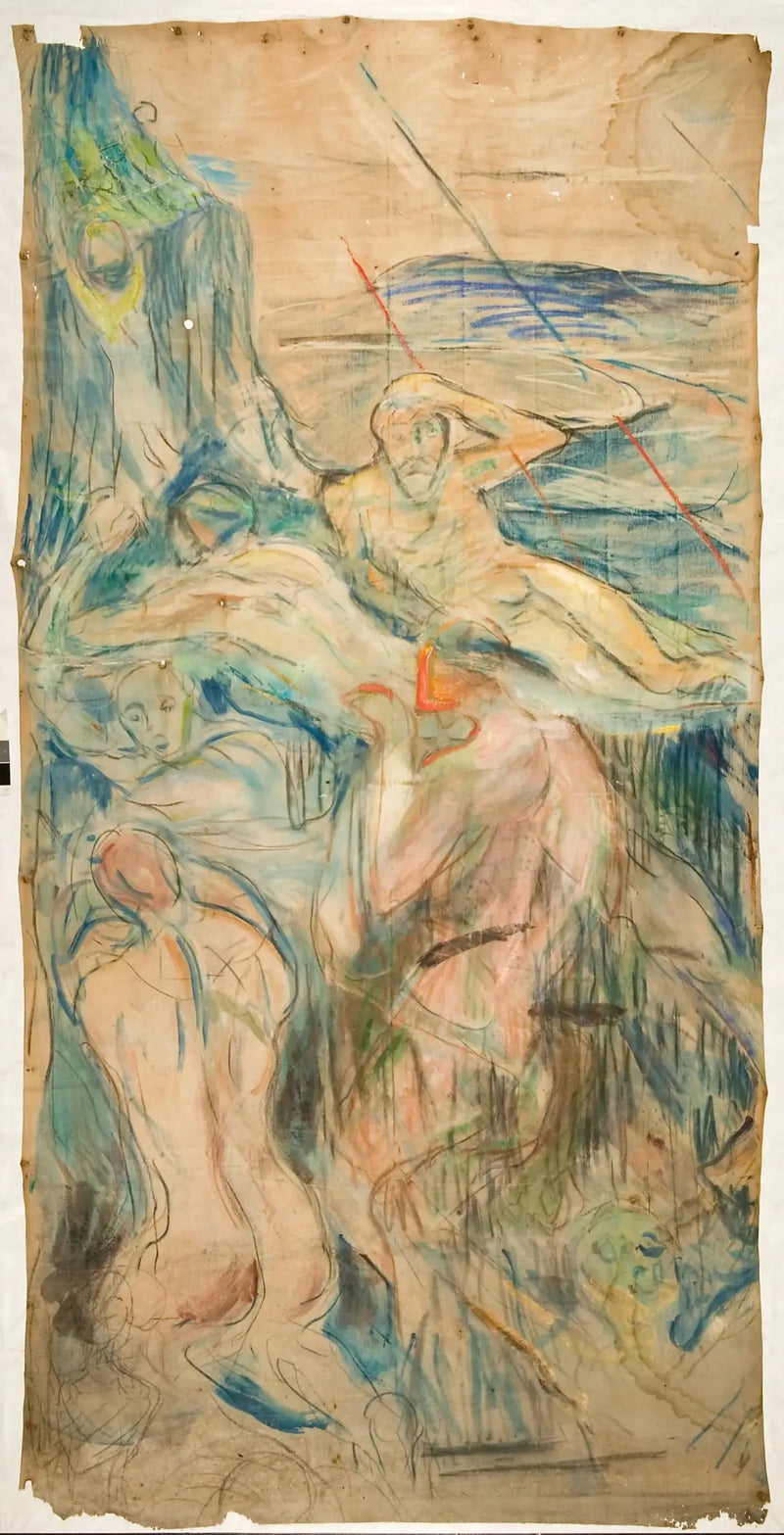 La Montagna umana: parte destra - Edvard Munch