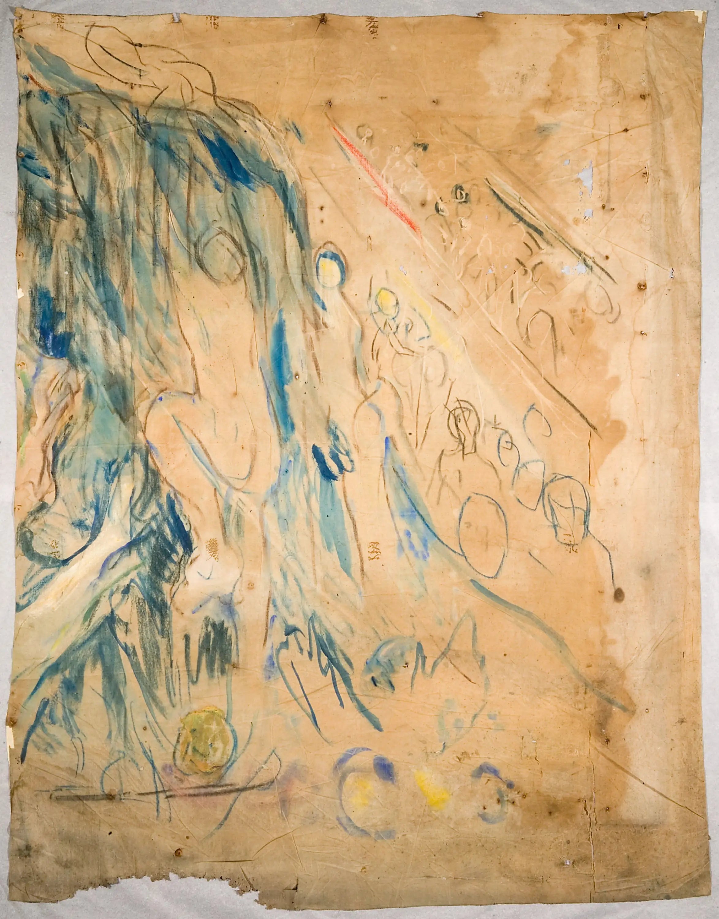 Reproduction du tableau « La Montagne humaine : partie supérieure droite - Edvard Munch » par Alpha Reproduction en peinture à l’huile