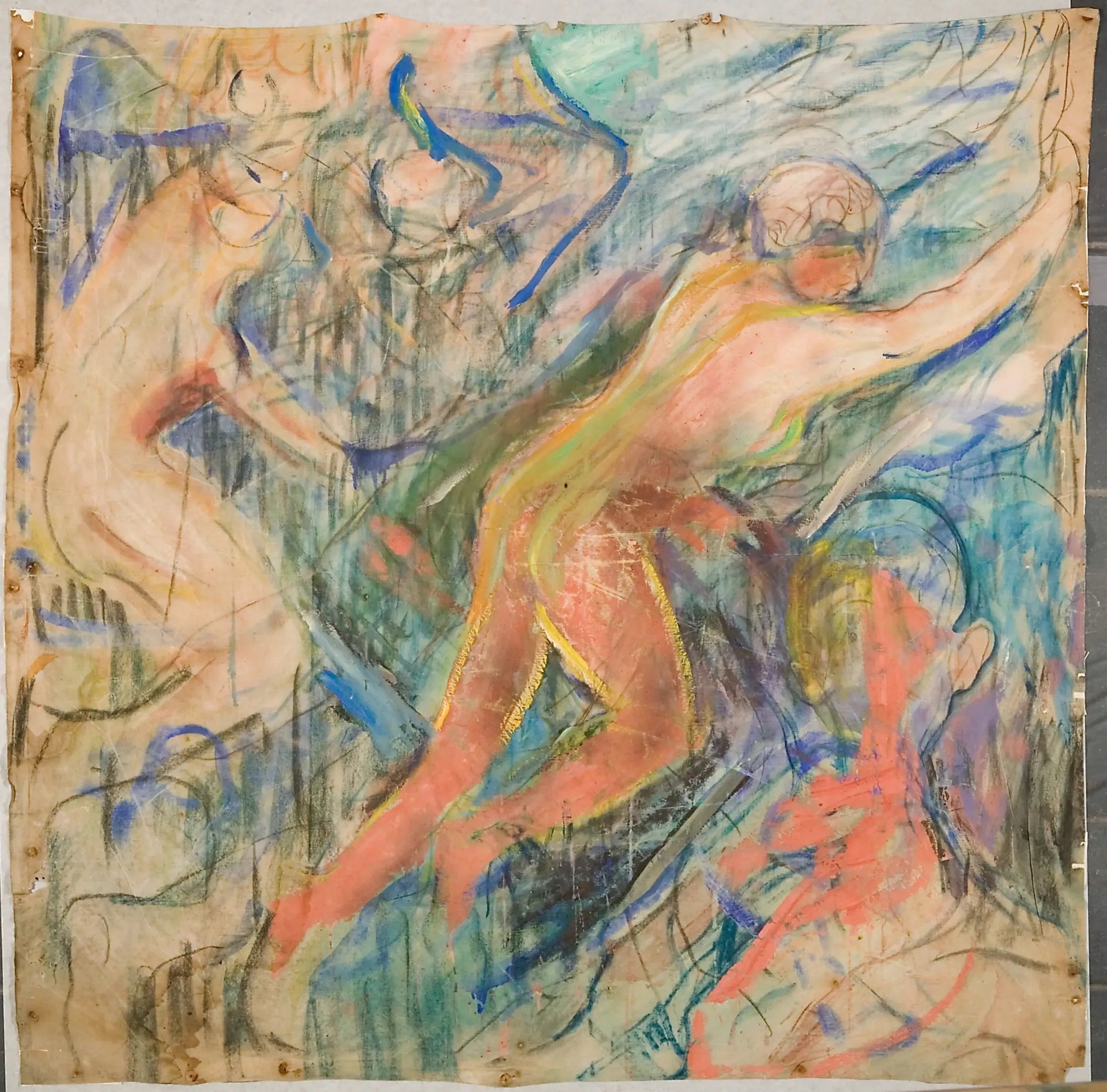 La Montagne humaine : partie supérieure gauche - Edvard Munch image 1 reproduction réalisée par Alpha Reproduction