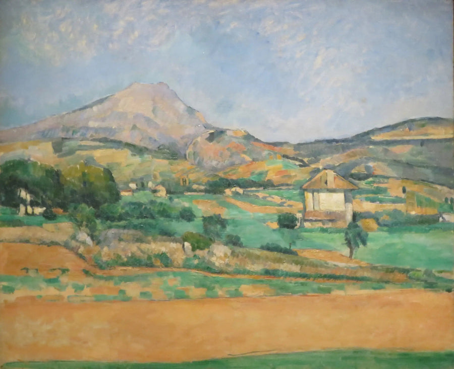 La Montagna Sainte-Victoire vista dal sentiero di Valcros (e la bastide La Générale) - Paul Cézanne
