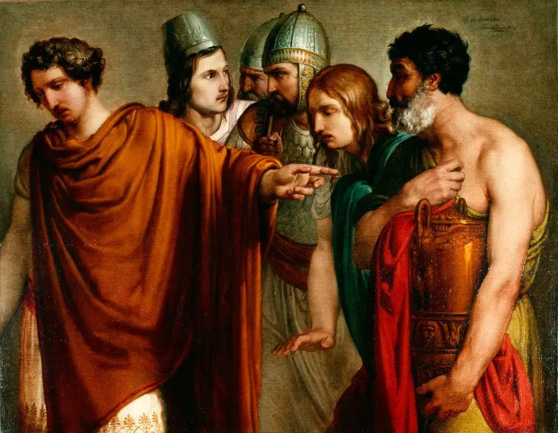 La morte di Abradate - Francesco Hayez
