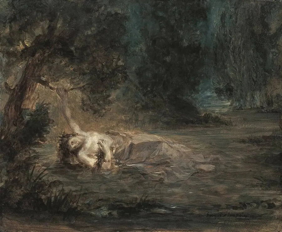 La Morte di Ofelia - Eugène Delacroix
