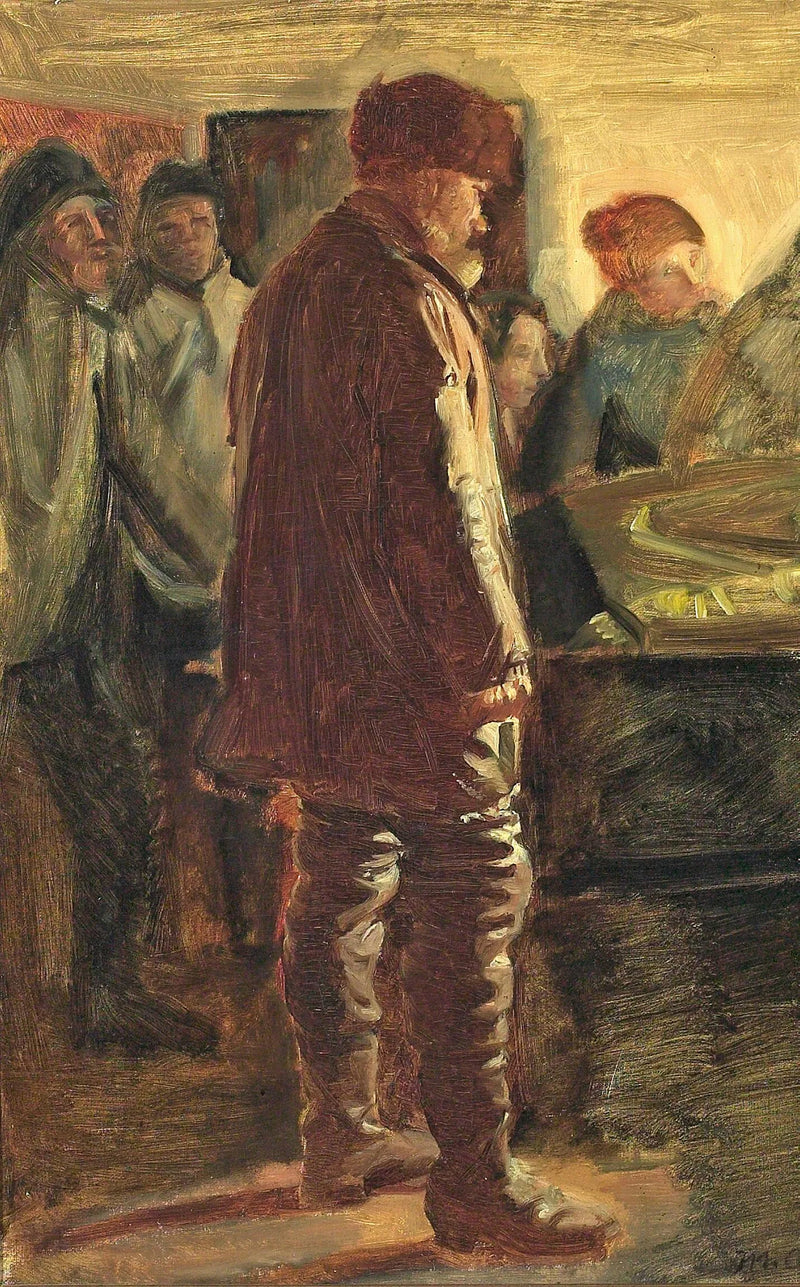 La morte di un peccatore. -Michael Peter Ancher