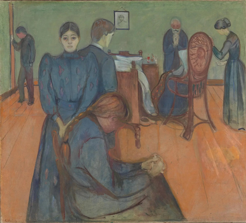 La Morte nella camera del malato - Edvard Munch
