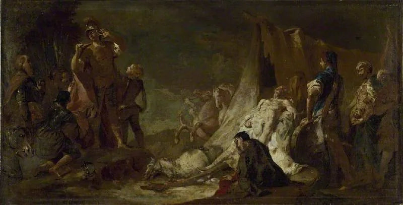 La morte di Dario - Giovanni Battista Piazzetta