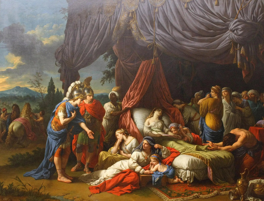 La morte della donna di Dario - Louis Jean François Lagrenée