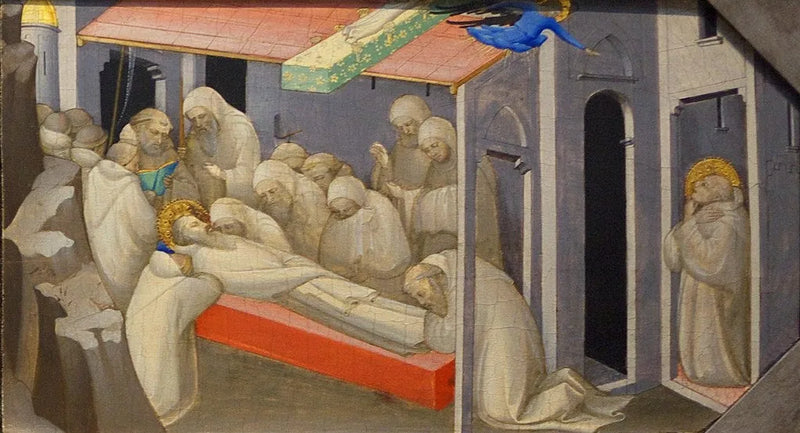 La Morte di san Benedetto : Pannello della predella - Lorenzo Monaco