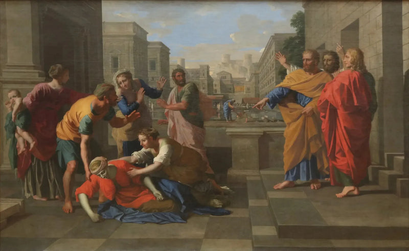 La Morte di Saphire - Nicolas Poussin
