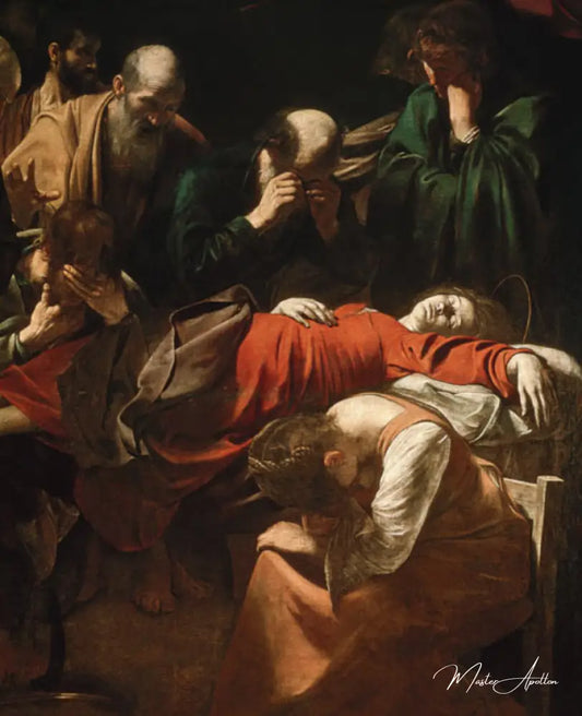 La Mort de la Vierge de Caravage - Reproductions de tableaux et peintures haut de gamme