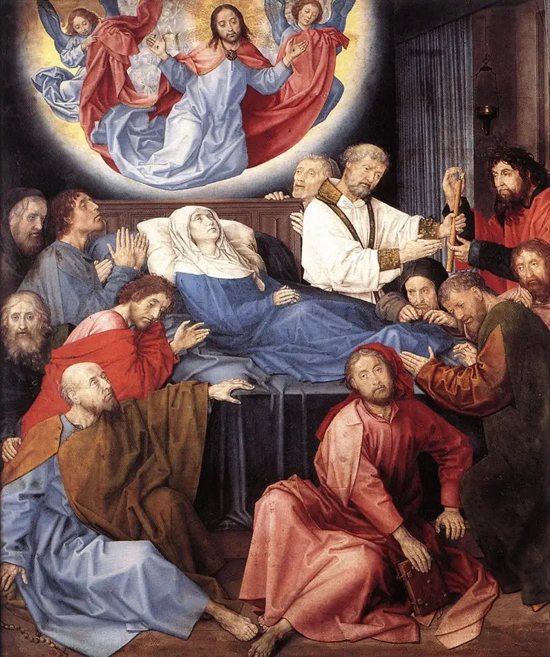 La Mort de la Vierge - Hugo van der Goes image 1 reproduction artisanale de tableau