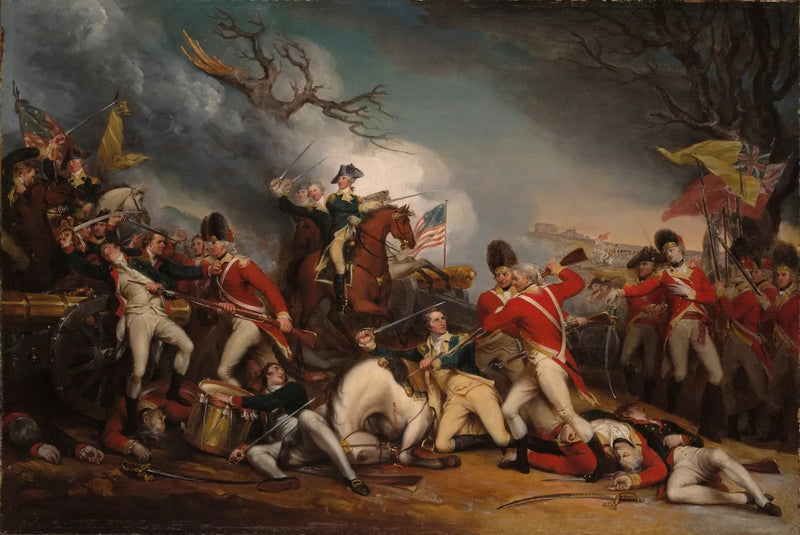La morte del generale Mercer alla battaglia di Princeton, il 3 gennaio 1777 - John Trumbull