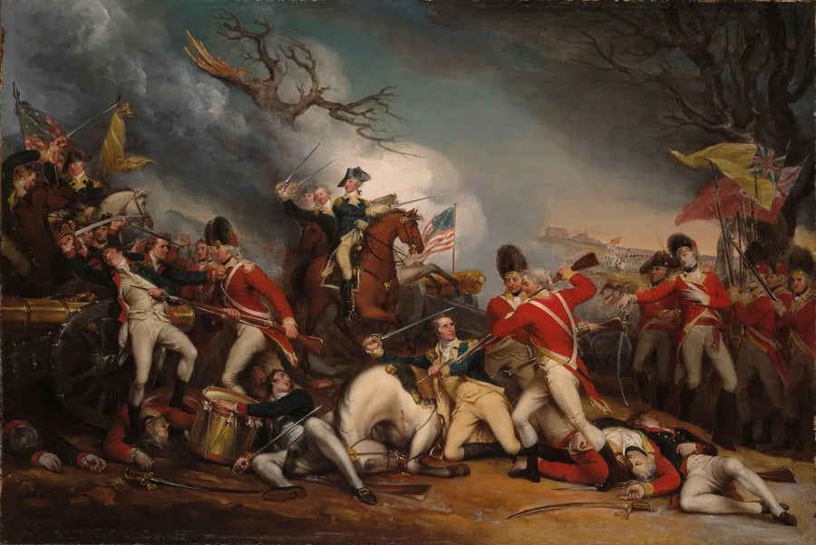 La morte del generale Mercer alla battaglia di Princeton, il 3 gennaio 1777 - John Trumbull