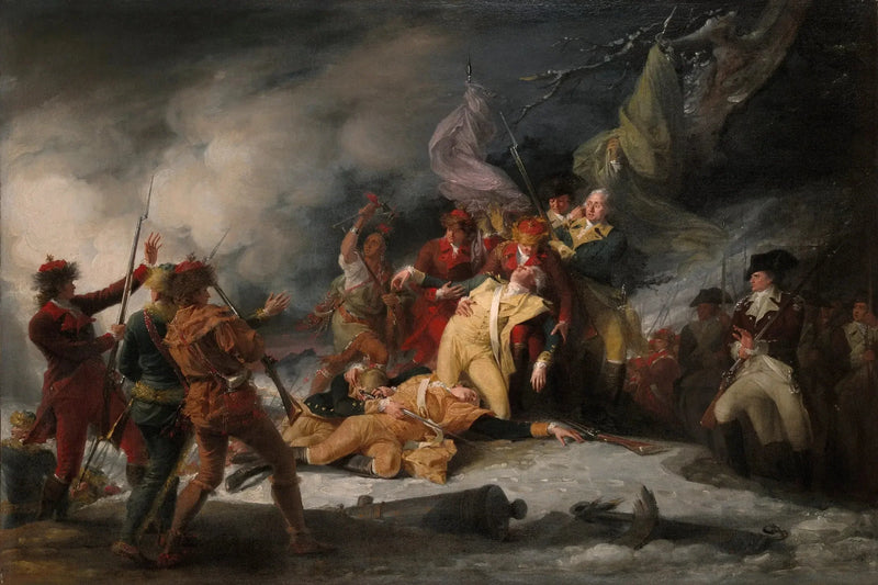 La morte del generale Montgomery alla battaglia di Québec, il 31 dicembre 1775 - John Trumbull
