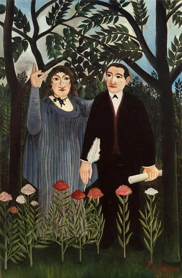 La Muse ispirando il poeta - Henri Rousseau