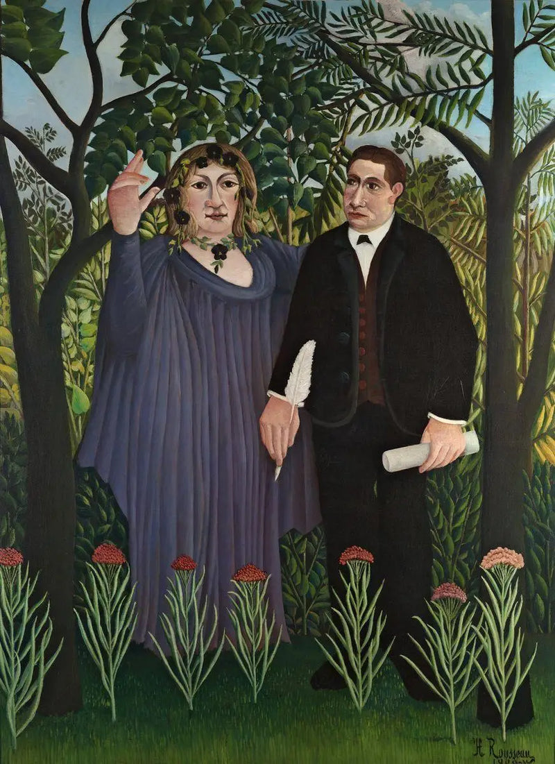 La Muse ispirando il poeta - Henri Rousseau