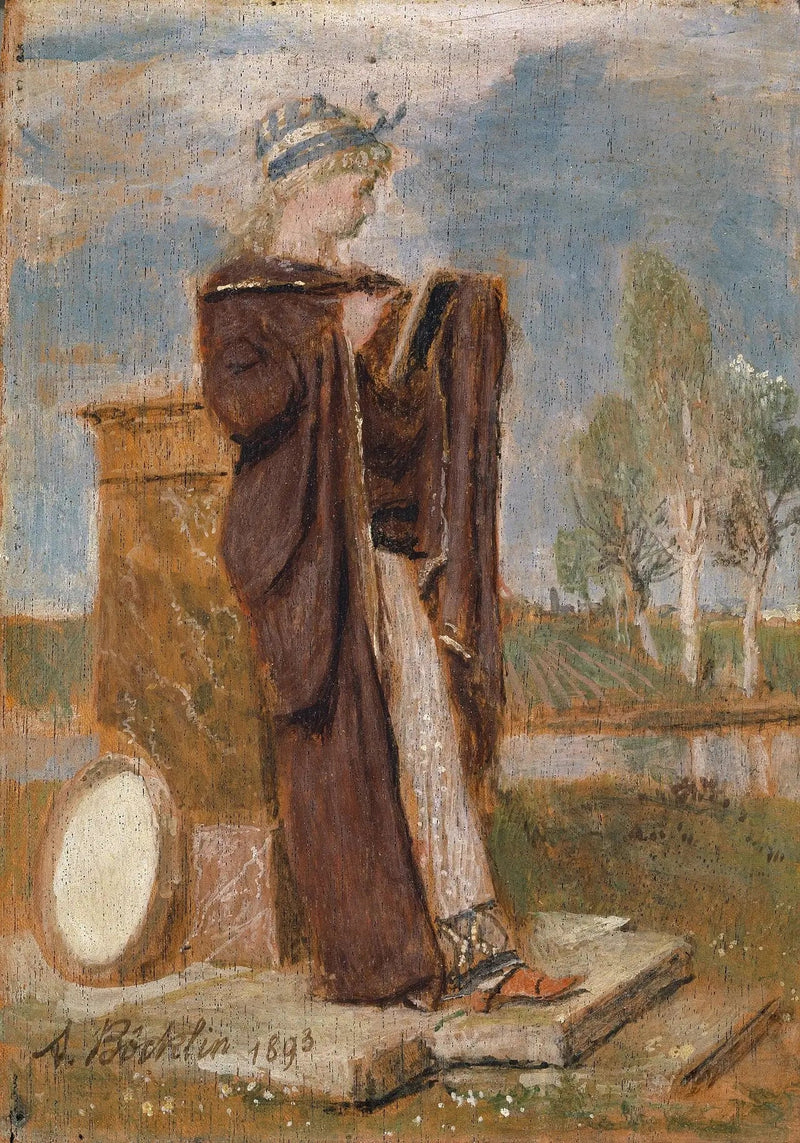La Musa Thalia - Arnold Böcklin