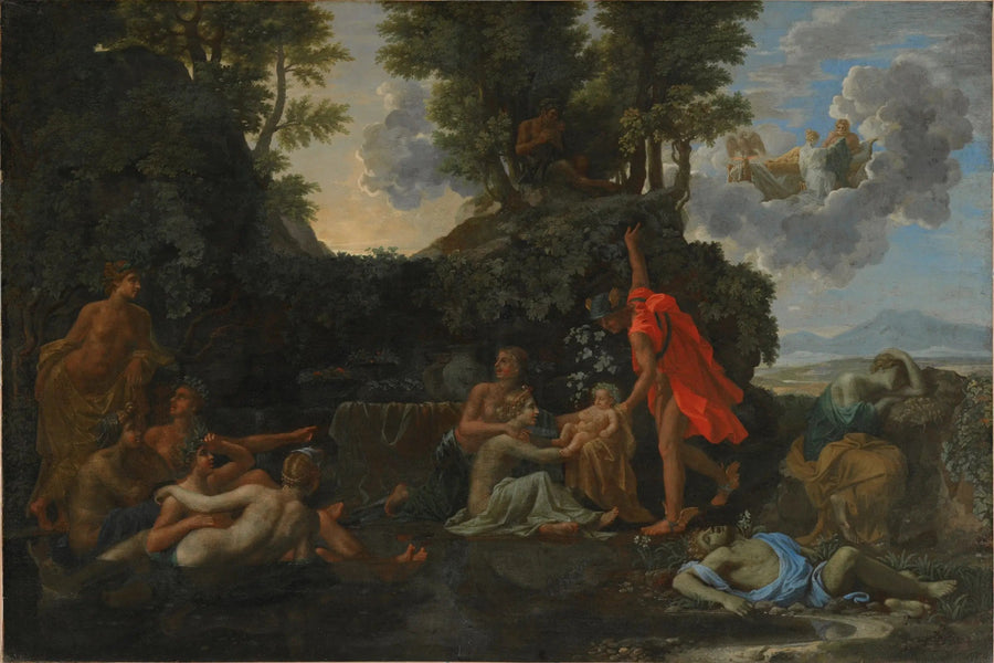 La Nascita di Bacco e la morte di Narciso - Nicolas Poussin