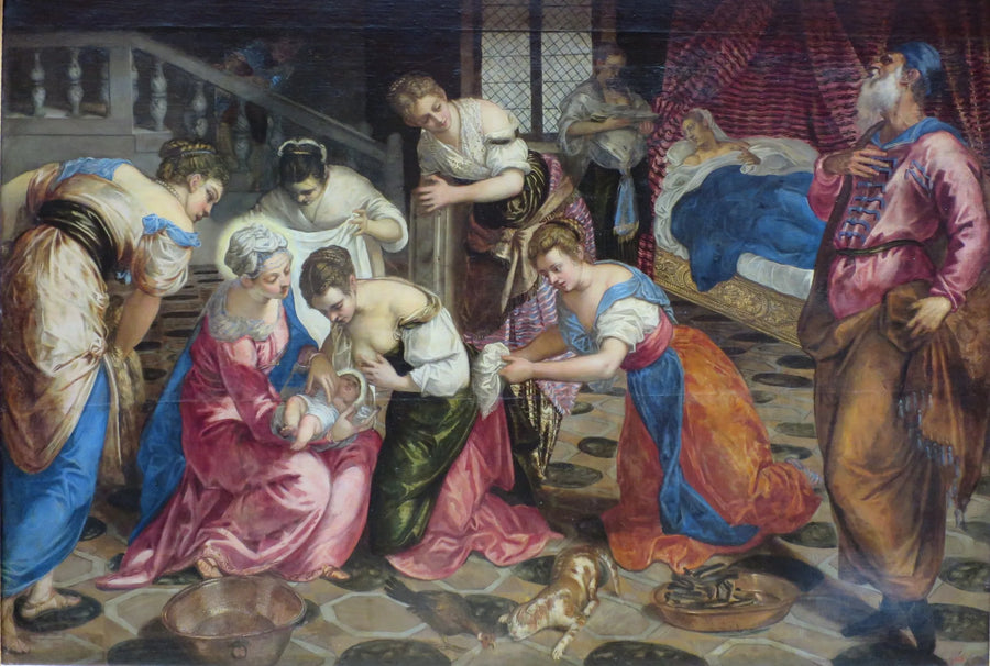 La Nascita di Jean Baptiste - Jacopo Tintoretto