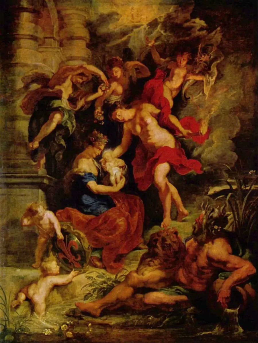 La Nascita di Maria de' Médicis il 26 aprile 1573 a Firenze - Peter Paul Rubens