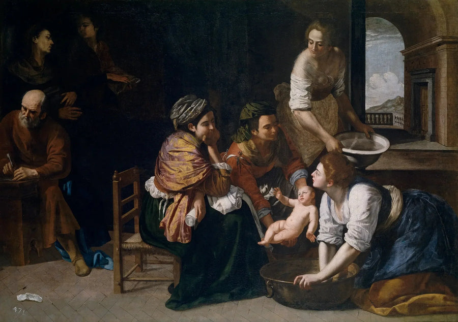 La Nascita di San Giovanni Battista - Artemisia Gentileschi