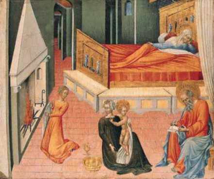 La Nascita di san Giovanni Battista : Pannello della predella - Giovanni di Paolo