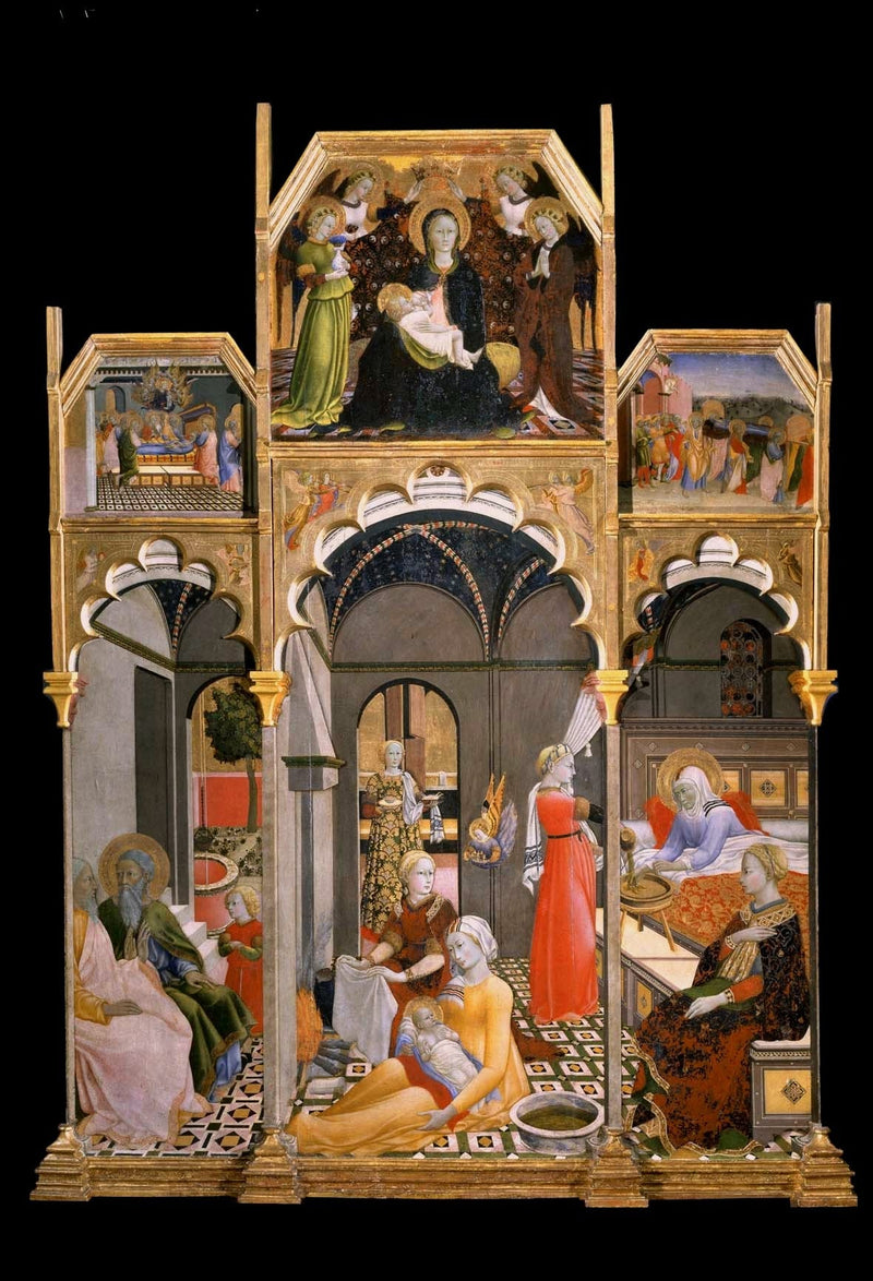 La Nascita della Vergine e altre scene della sua vita - Maestro dell'Osservanza